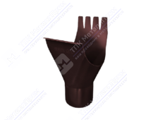 Воронка желоба GrandLine 150 100 металл RAL8017 шоколад