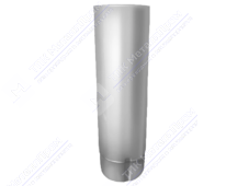 Труба водосточная GrandLine 100 1м металл RAL9003 сигнально-белый