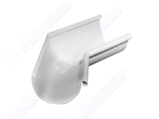 Угол желоба GrandLine 150 внутренний металл RAL9003 сигнально-белый
