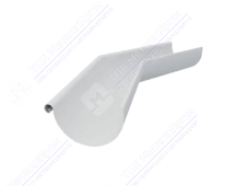 Угол желоба GrandLine 150 наружный металл RAL9003 сигнально-белый