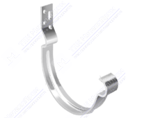 Держатель желоба GrandLine 150 короткий металл RAL9003 сигнально-белый