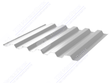 Профнастил полимер С44 0,7 1000/1047 ПЭ RAL7047 телегрей