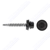 Саморез 4,8 70 KPcZP с прокладкой RAL7005 темно-серый