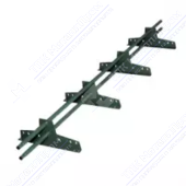 Снегозадержатель BORGE мега-эконом 3м для м/ч, профн трубчатый RAL6005 зеленый мох