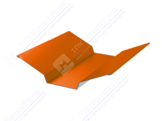 Планка ендовы верхняя 86 80 0,45 2м стандарт ПЭ RAL1018 цинково-желтый К-508