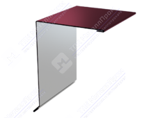 Планка ветровой доски 95 120 15 0,45 2м стандарт ПЭ RAL3005 красное вино К-507