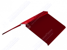 Планка конька плоского 190 190 0,45 3м стандарт ПЭ RAL3011 коричнево-красный К-512