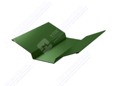 Планка ендовы верхняя 86 80 0,45 2м стандарт ПЭ RAL6021 бледно-зеленый К-508