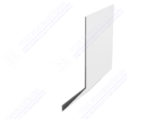 Планка карнизная 100 65 0,4 2м стандарт ПЭ в пленке RAL9003 сигнально-белый К-509