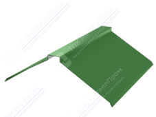 Планка конька плоского 150 150 0,45 3м стандарт ПЭ RAL6021 бледно-зеленый К-512