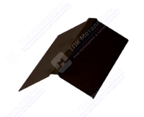 Планка конька плоского 150 150 0,5 2м стандарт Стальной бархат RAL8017 шоколад К-512